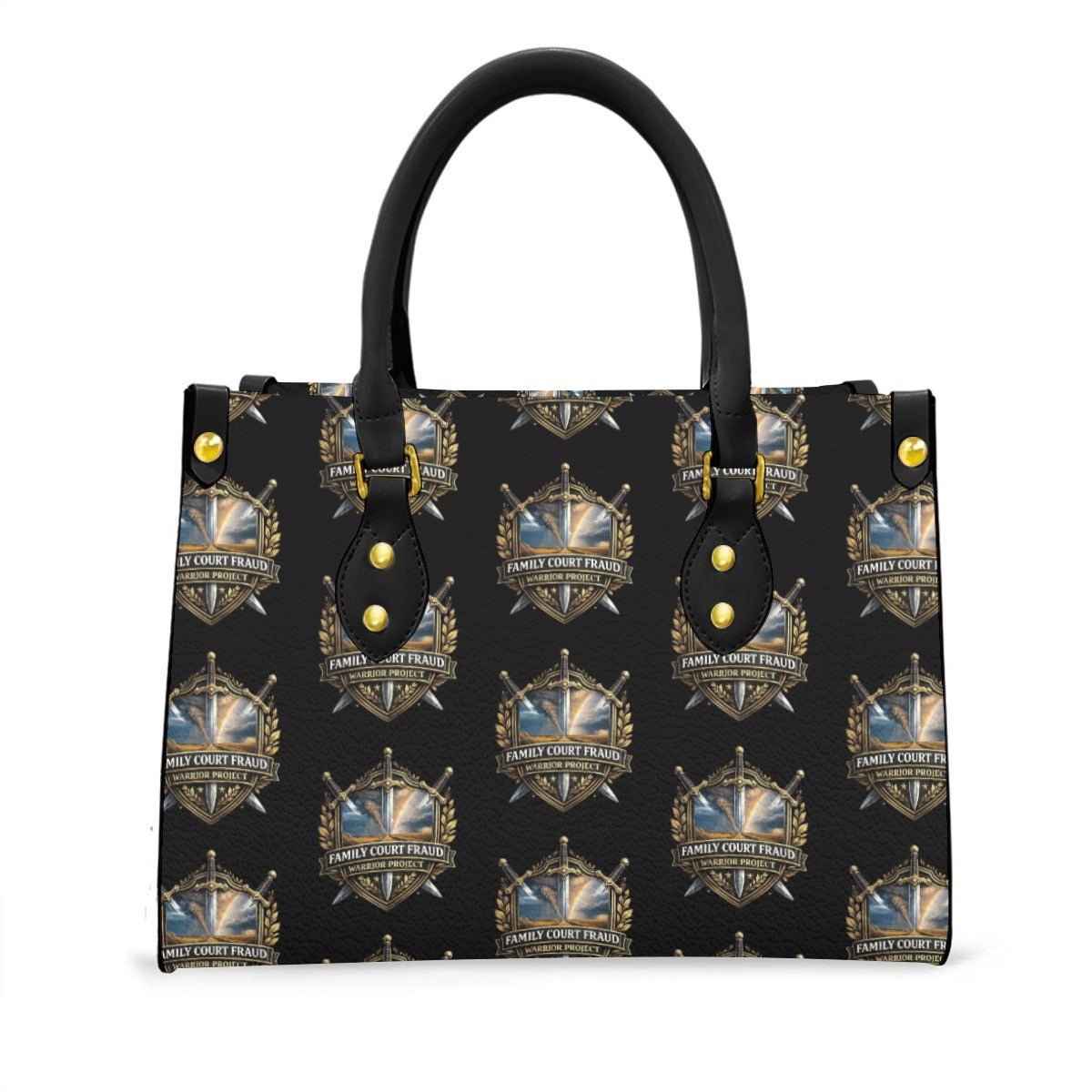 Women's Tote Bag With Black Handle