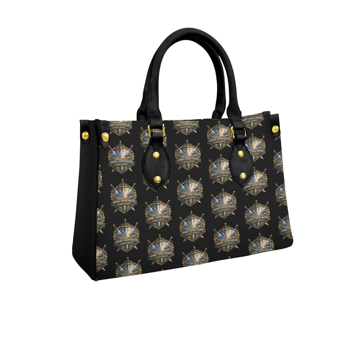 Women's Tote Bag With Black Handle