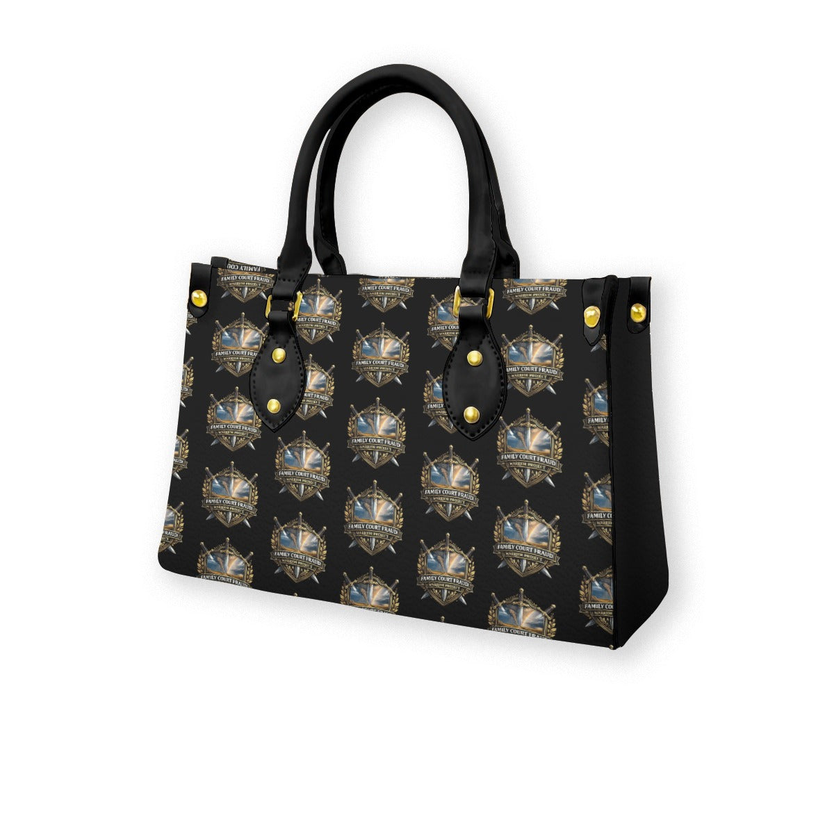 Women's Tote Bag With Black Handle